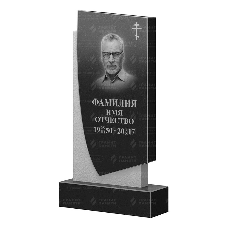 Памятники из гранита вертикальные в Москве | Гранитный памятник ФГ-075