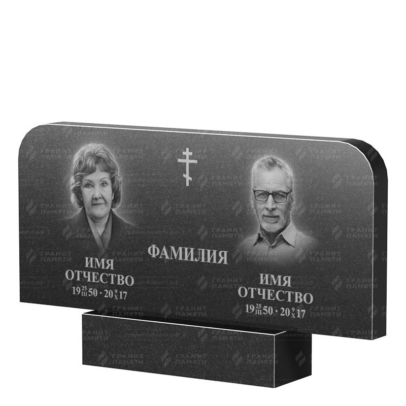 Памятники из гранита двойные в Москве | Двойной гранитный памятник ФГ-254