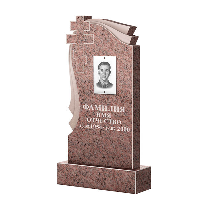 Гранитные памятники в Москве | Памятник из гранита Розалия Pink ФГЦ-081