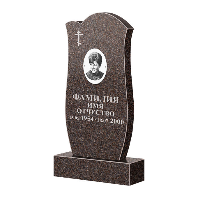 Памятники из цветного гранита в Москве | Памятник из гранита Карел Brown ФГЦ-039