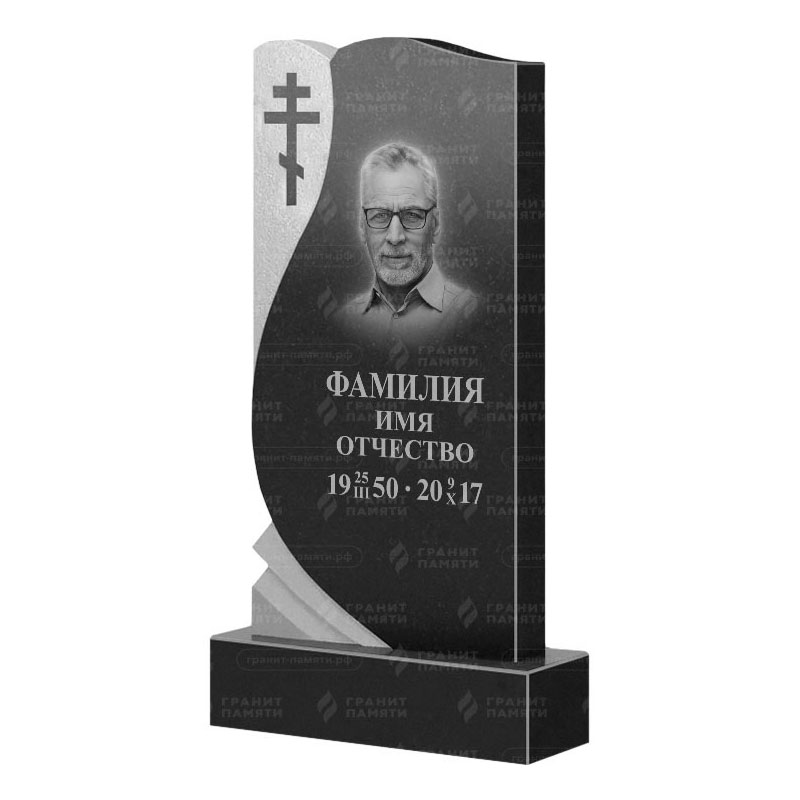 Памятники из гранита вертикальные в Москве | Гранитный памятник ФГ-169