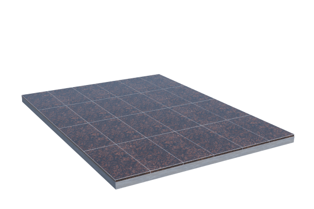 Площадки на могилу в Москве | Площадка с облицовкой Дымовским гранитом