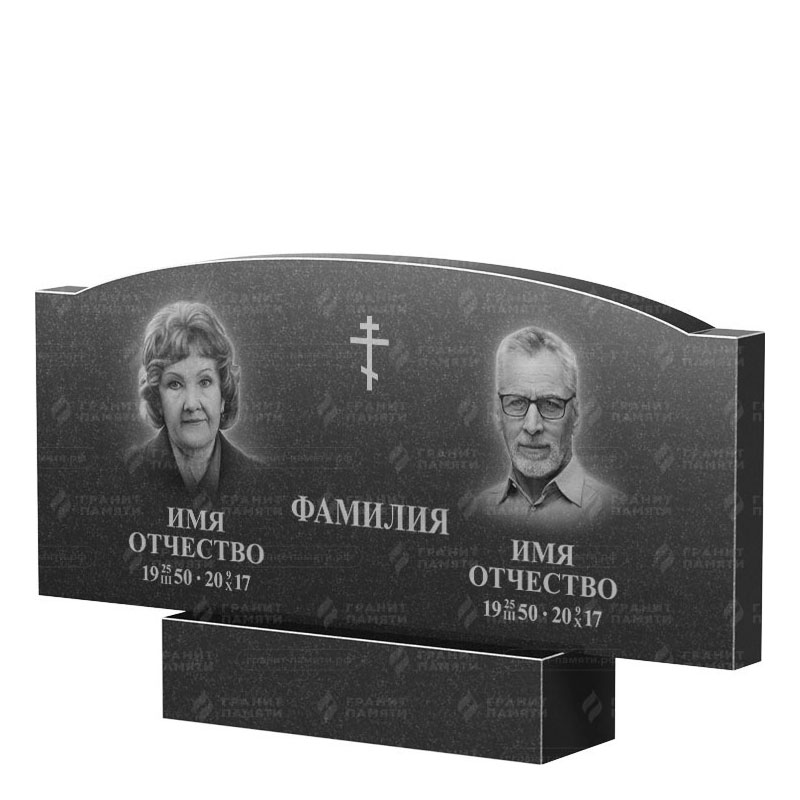 Гранитные памятники в Москве | Двойной гранитный памятник ФГ-257