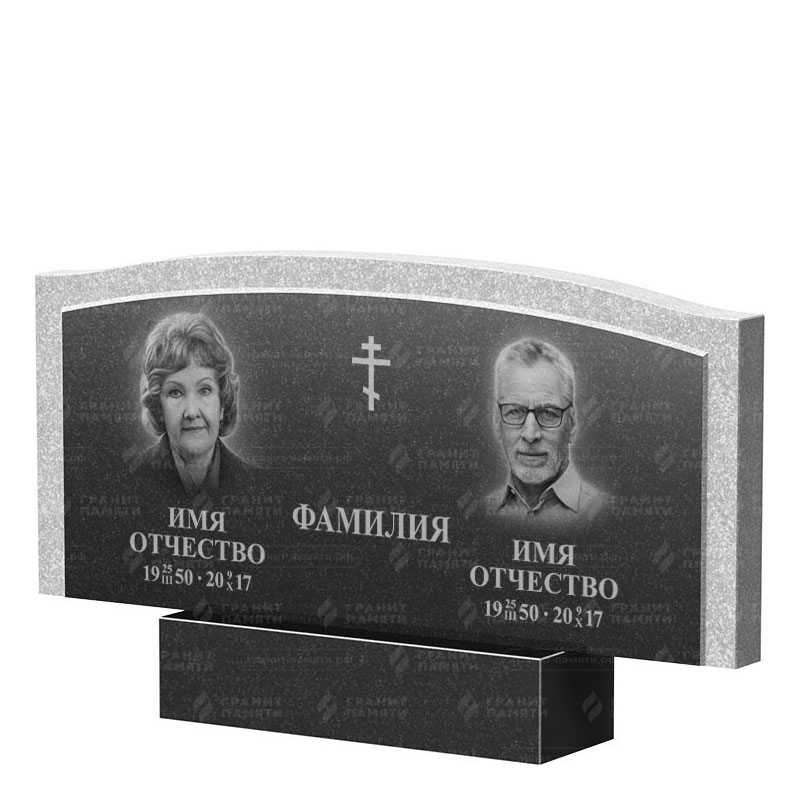 Памятники из гранита двойные в Москве | Двойной гранитный памятник ФГ-131