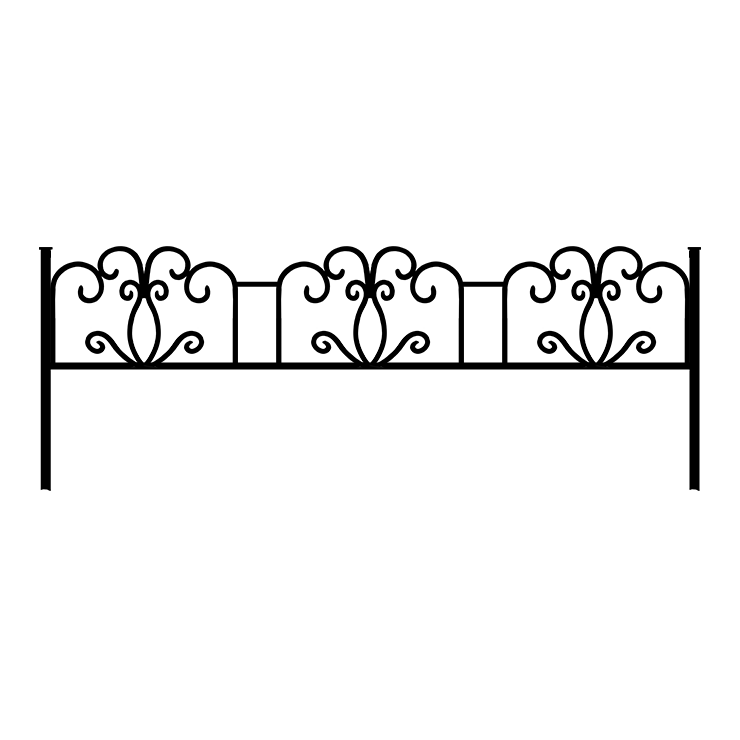 Металлические оградки, столы, скамейки в Москве | Оградка №4