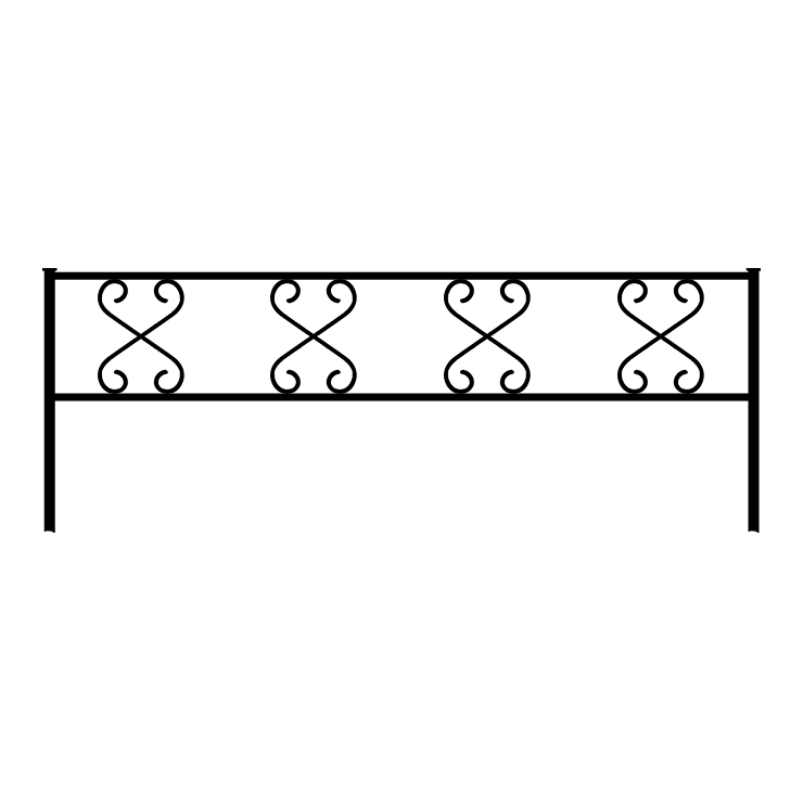 Металлические оградки, столы, скамейки в Москве | Оградка №1